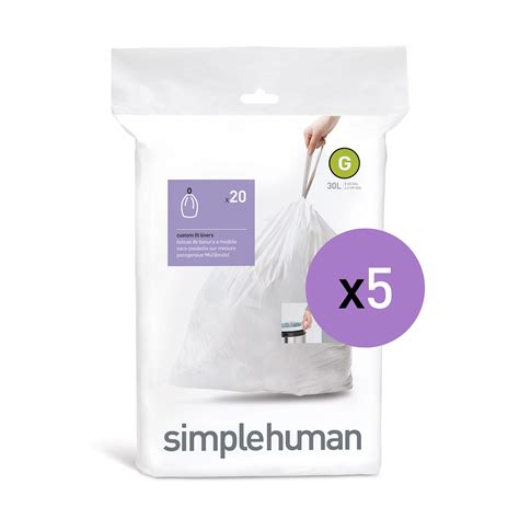 simplehuman size g trash bags